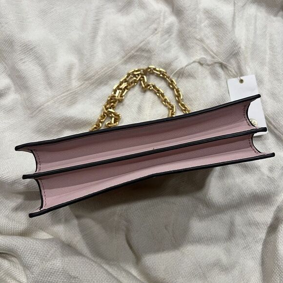 Tory Burch Gemini Link Small Chain Flower Field Shoulder Bag S 74067 $525 NEW - Picture 3 of 12